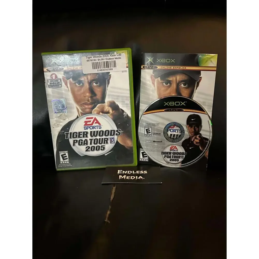 Tiger Woods 2005 Microsoft Xbox CIB Video Game